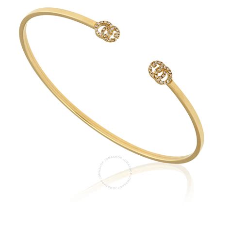 18kt yellow gold gg bracelet.